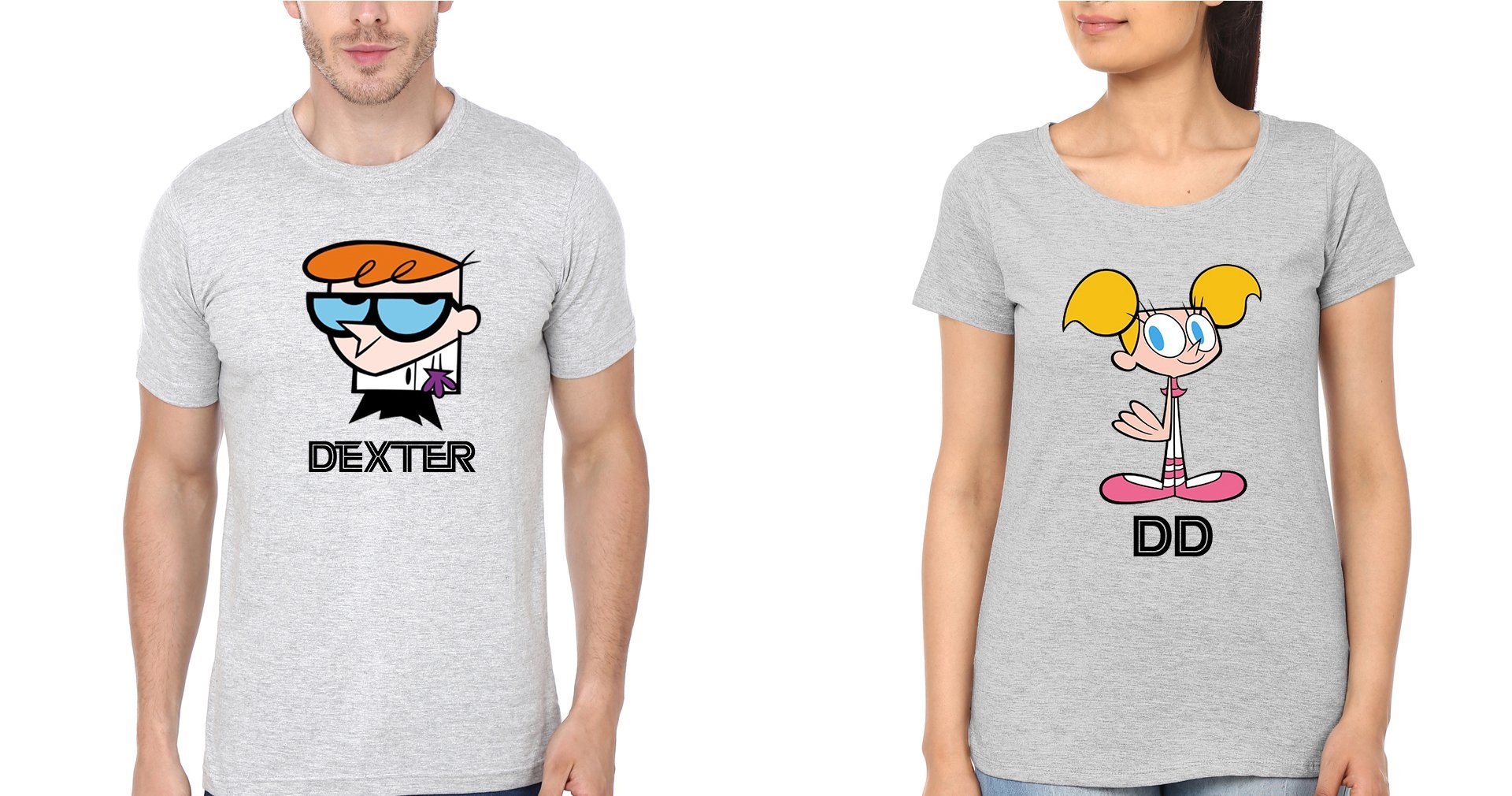 Dexter DD Brother and Sister Matching T-Shirts- FunkyTradition - FunkyTradition