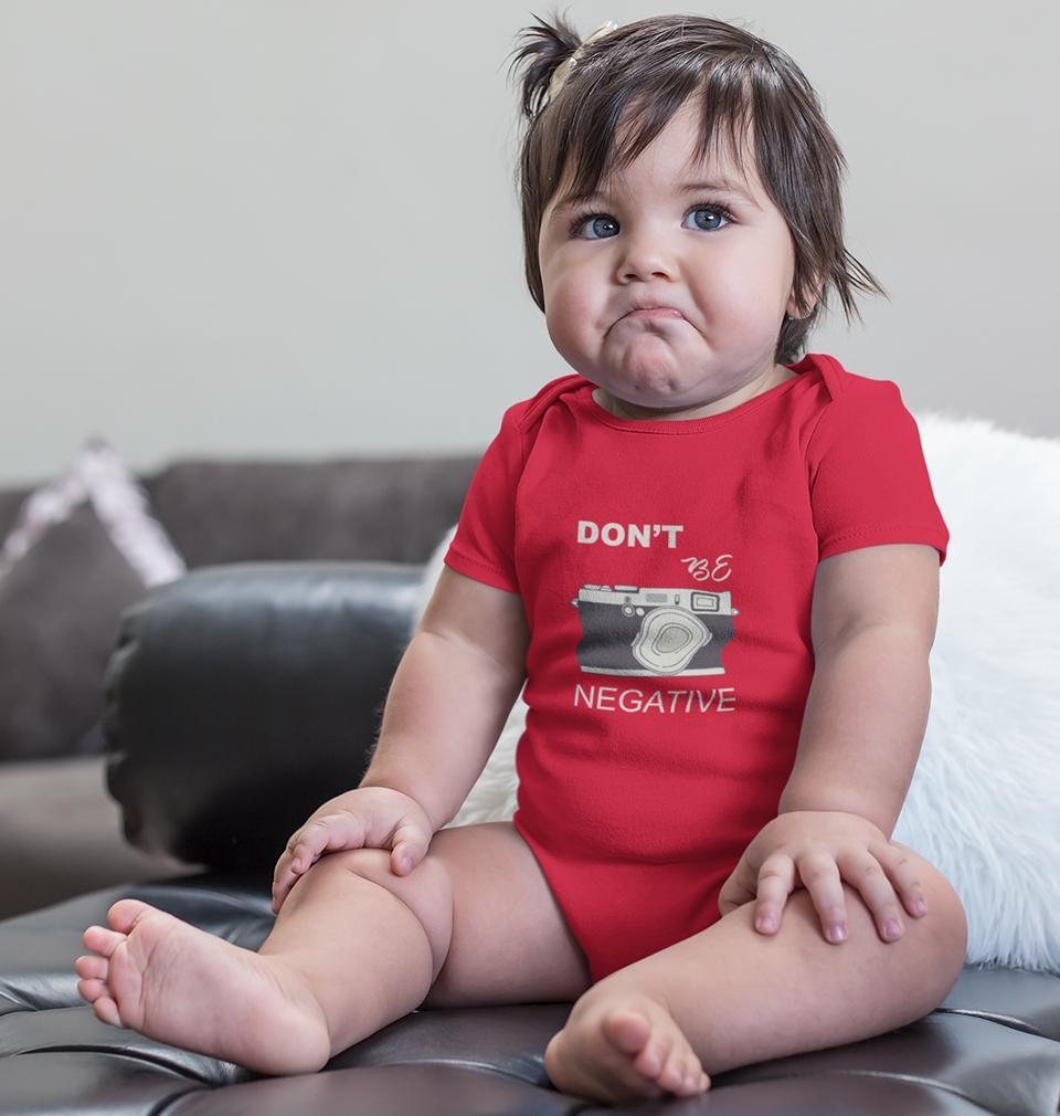 Dont be negative Rompers for Baby Girl- FunkyTradition - FunkyTradition