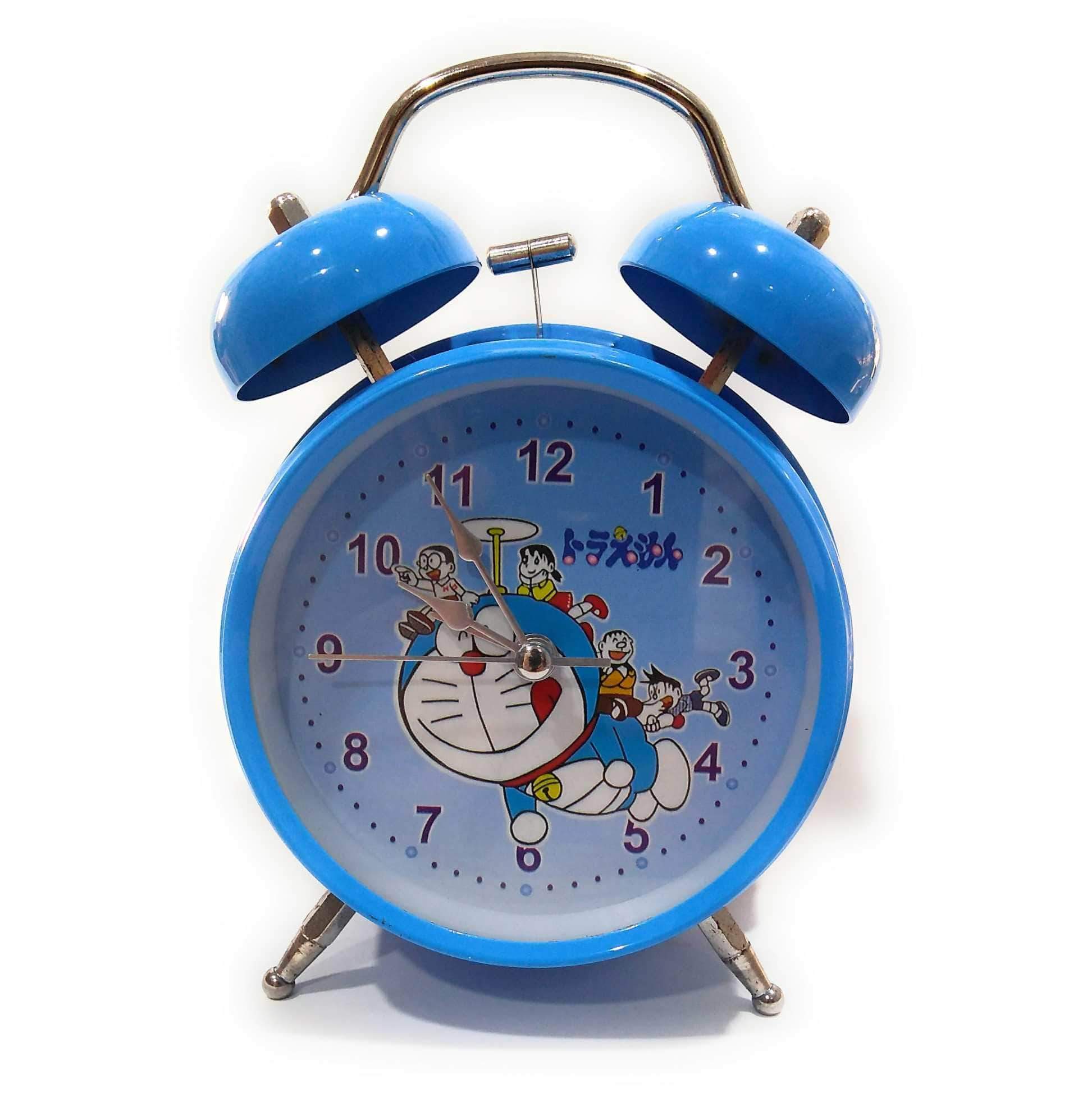 Doraemon Old Style Alarm,Kids Room Table Clock (Blue) - FunkyTradition