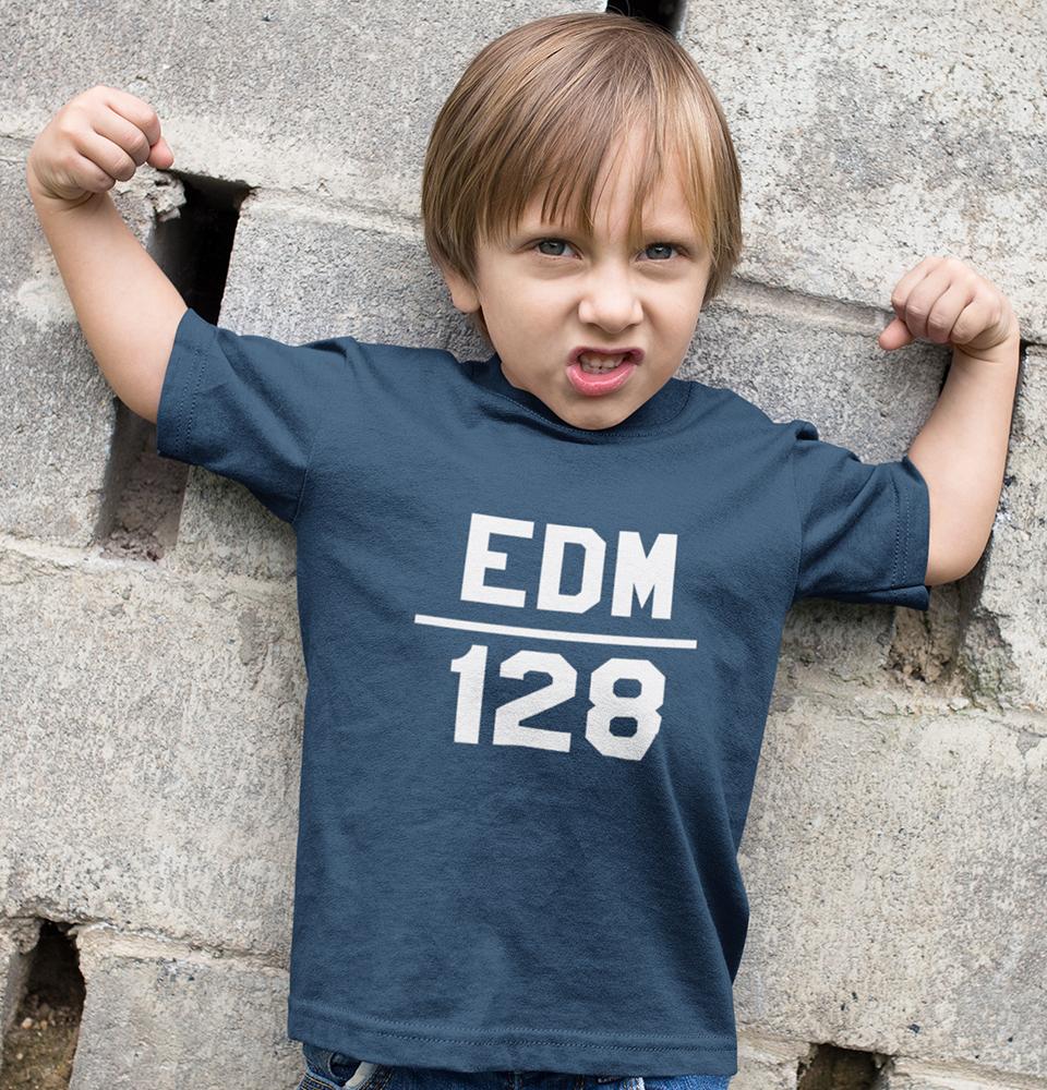 EDM 128 Half Sleeves T-Shirt for Boy-FunkyTradition - FunkyTradition