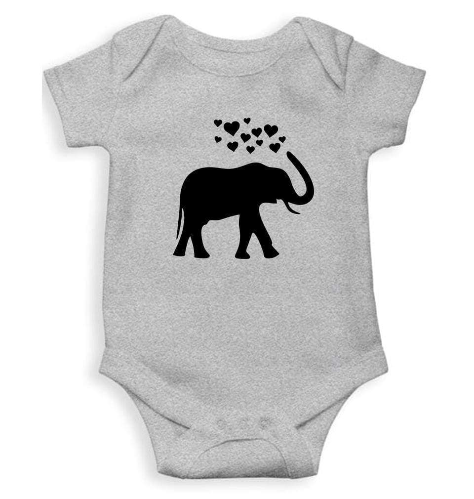 Elephant Hearts Abstract Rompers for Baby Boy- FunkyTradition - FunkyTradition
