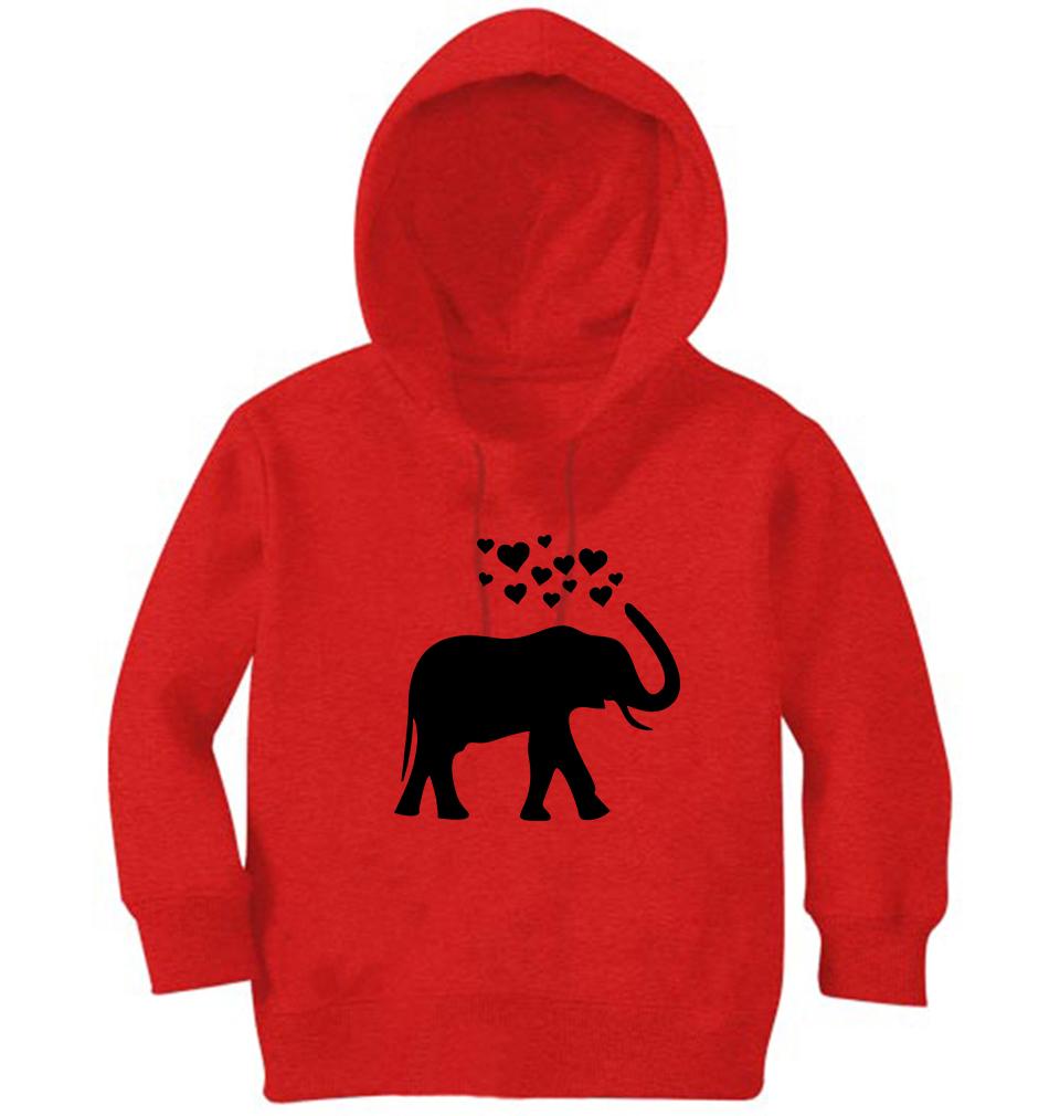 Elephant Hearts Hoodie For Boys-FunkyTradition - FunkyTradition