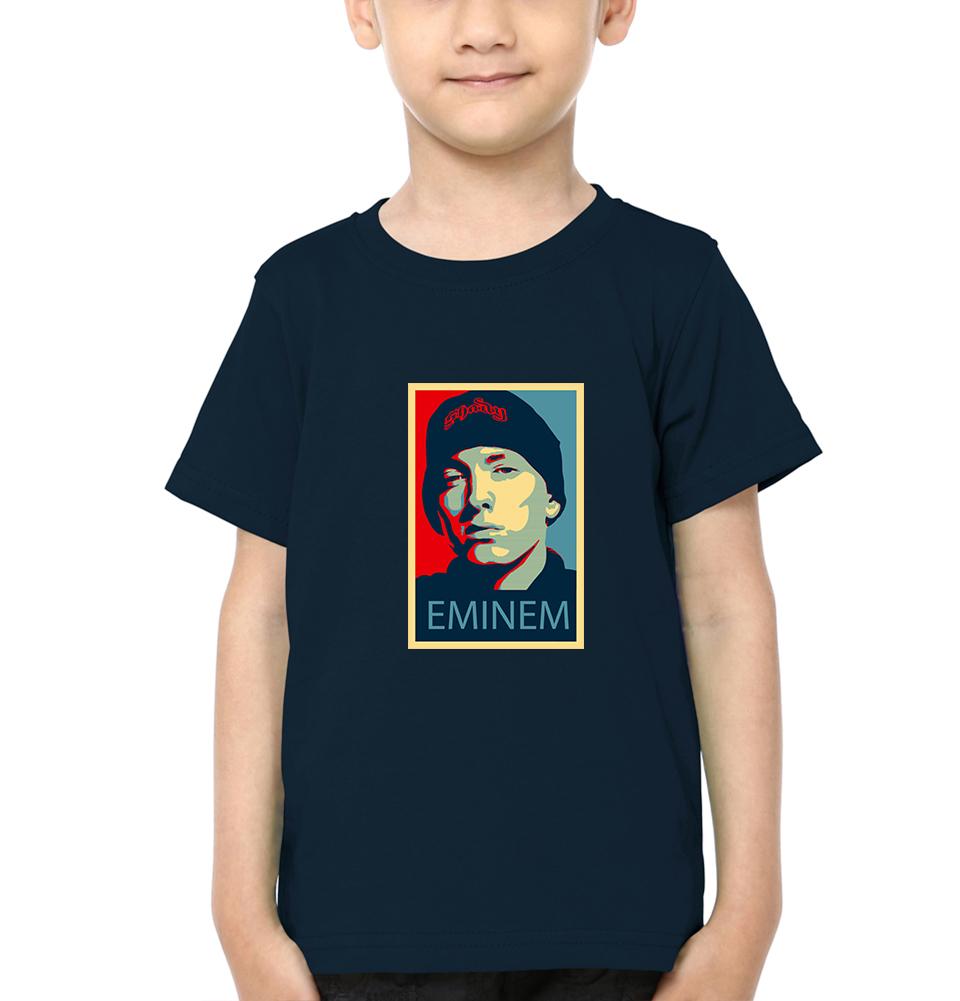 Eminem Half Sleeves T-Shirt for Boy-FunkyTradition - FunkyTradition