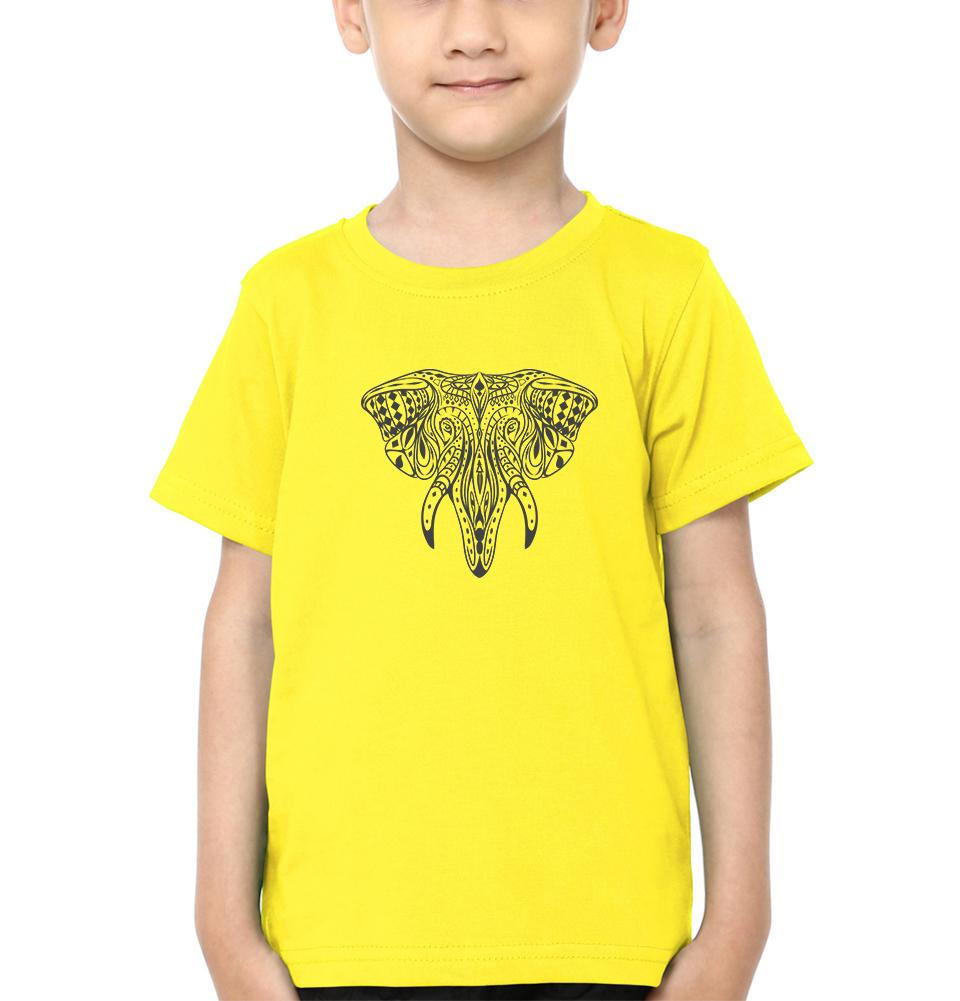 ETHINIC ELEPHANT Half Sleeves T-Shirt for Boy-FunkyTradition - FunkyTradition