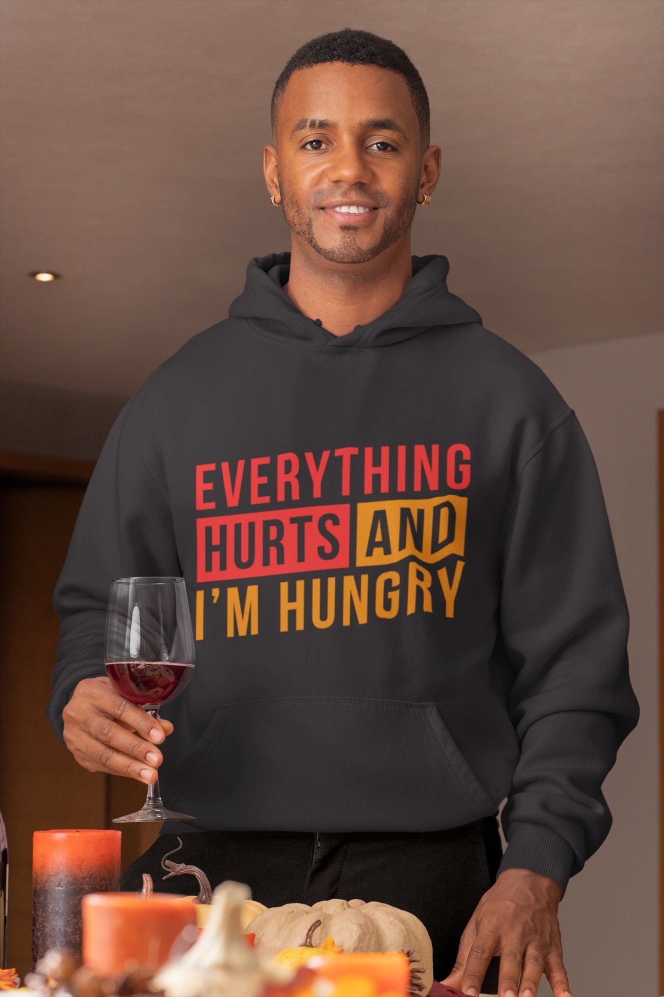 Everything hurts Men Hoodies-FunkyTradition - FunkyTradition