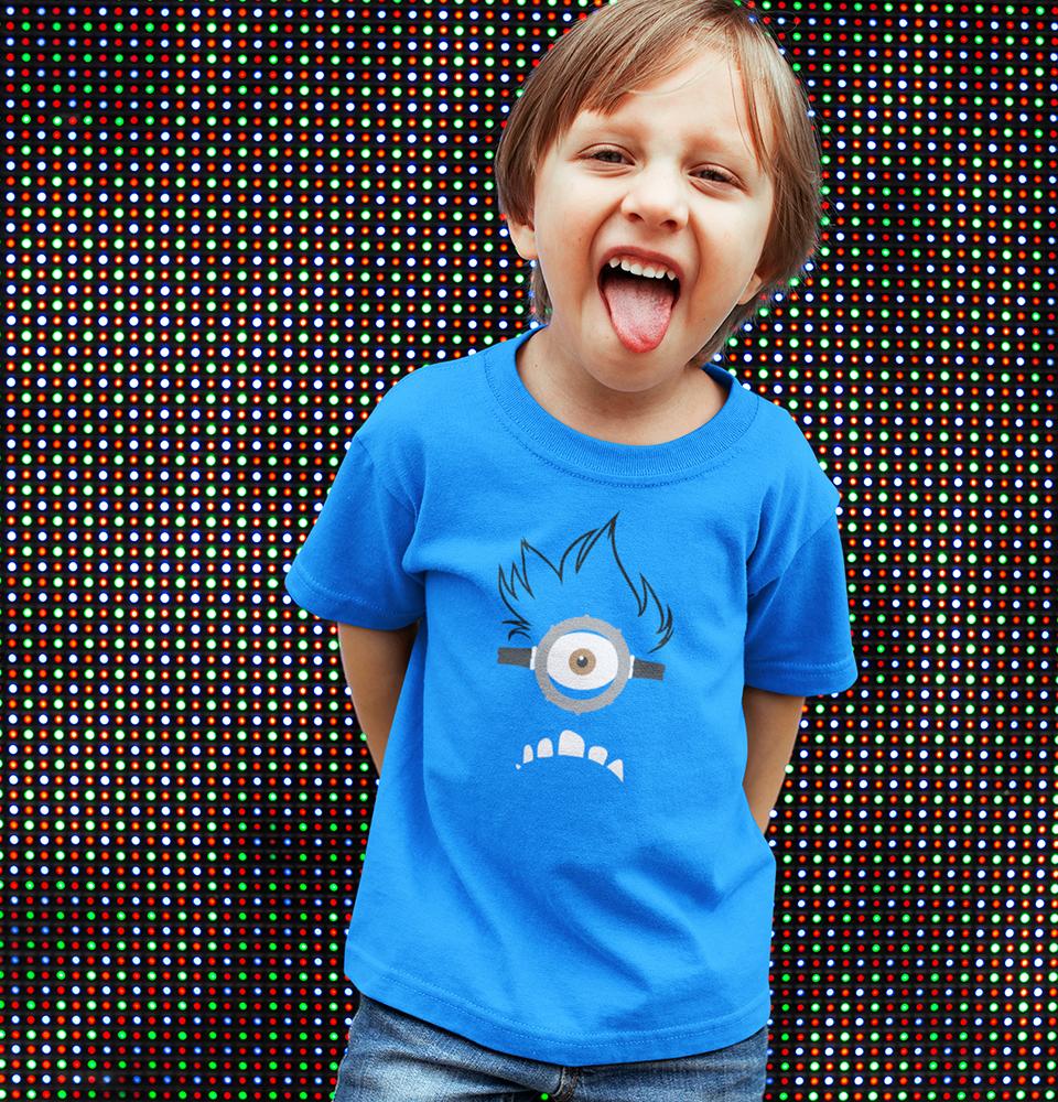 Evil Minion Half Sleeves T-Shirt for Boy-FunkyTradition - FunkyTradition