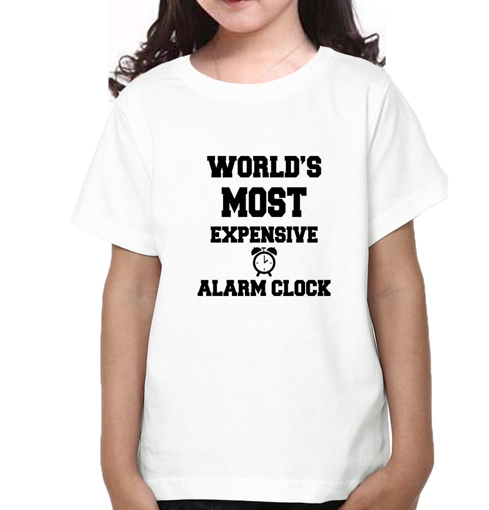 Expensive Alarm Clock Half Sleeves T-Shirt For Girls -FunkyTradition - FunkyTradition