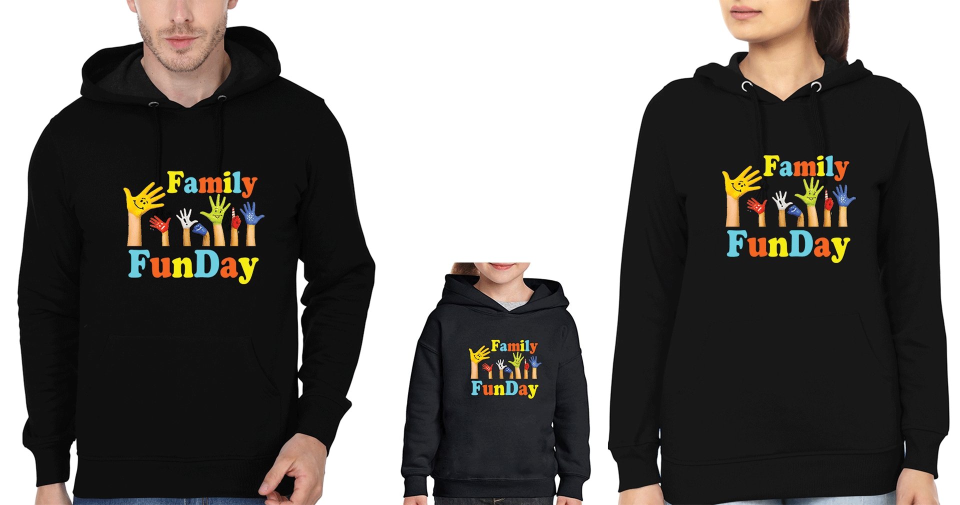 Family Funday Family Hoodies-FunkyTradition - FunkyTradition