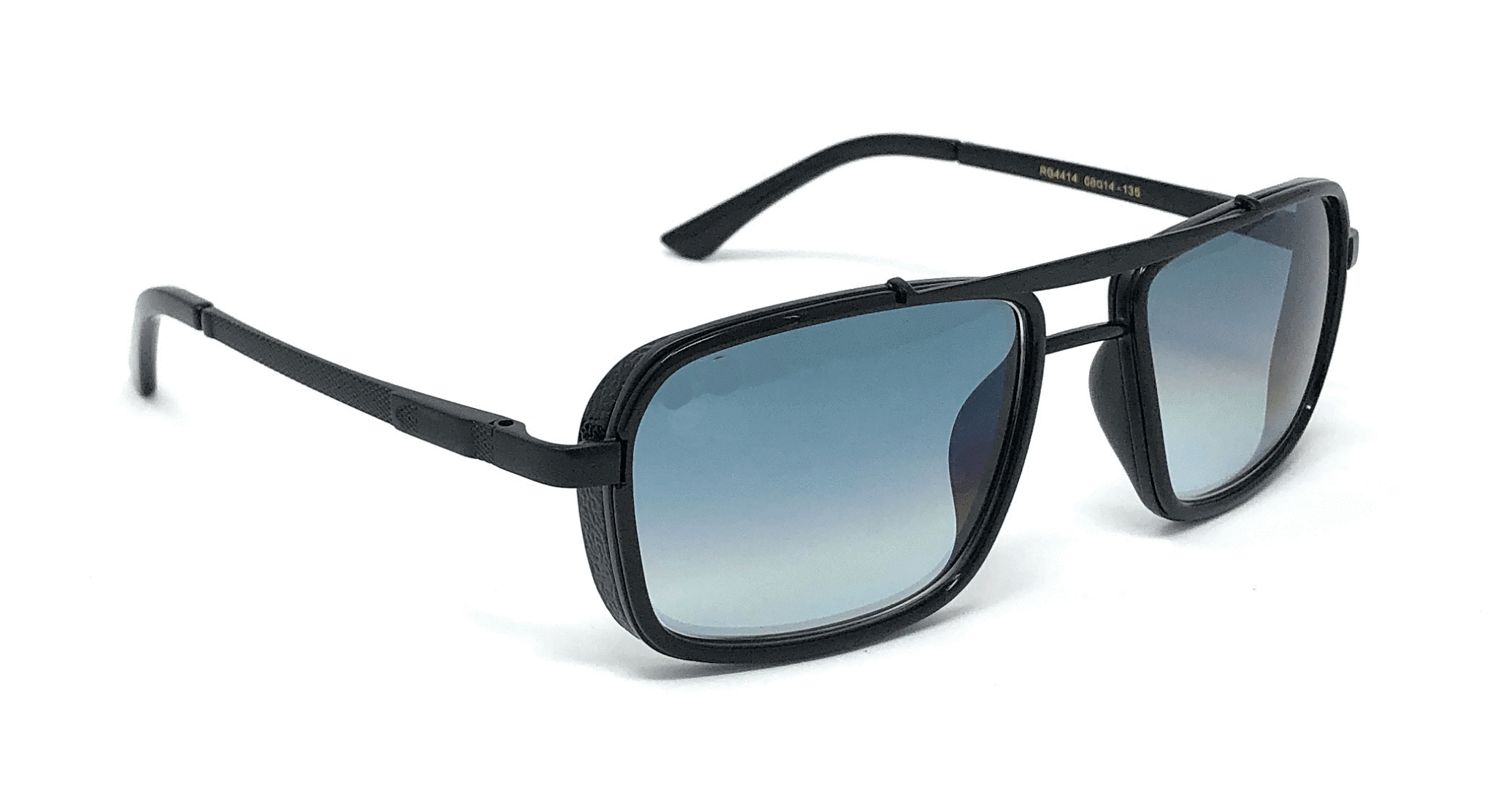 Fashionable Classic Square Black Gradient Sunglasses For Men And Women-FunkyTradition - FunkyTradition
