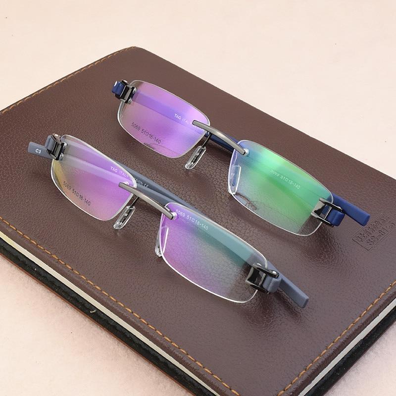 Frameless Eye Glasses Frames Elastic Mirror legs For Men And Women- FunkyTradition - FunkyTradition