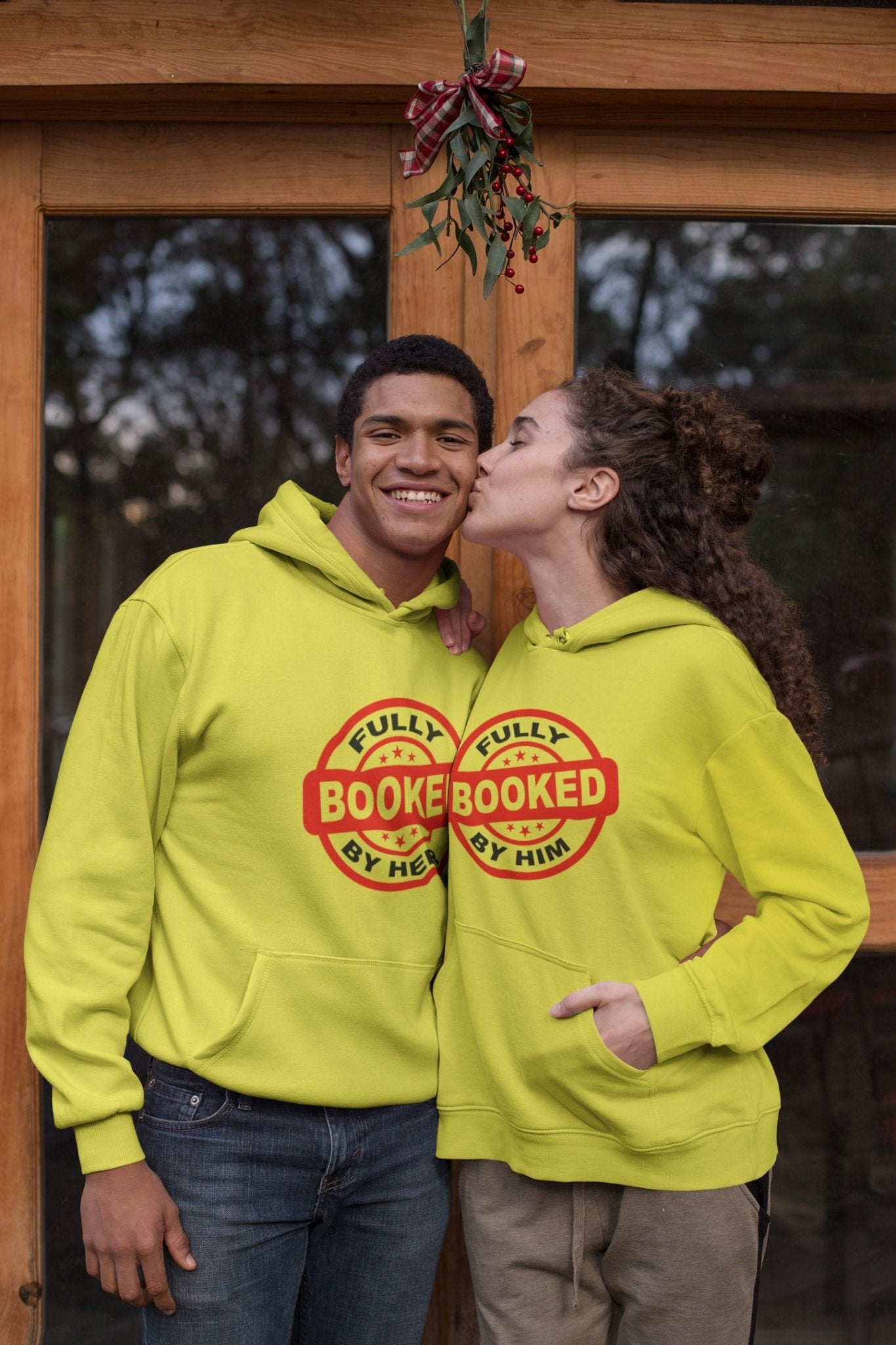 Fully Booked Couple Hoodie-FunkyTradition - FunkyTradition