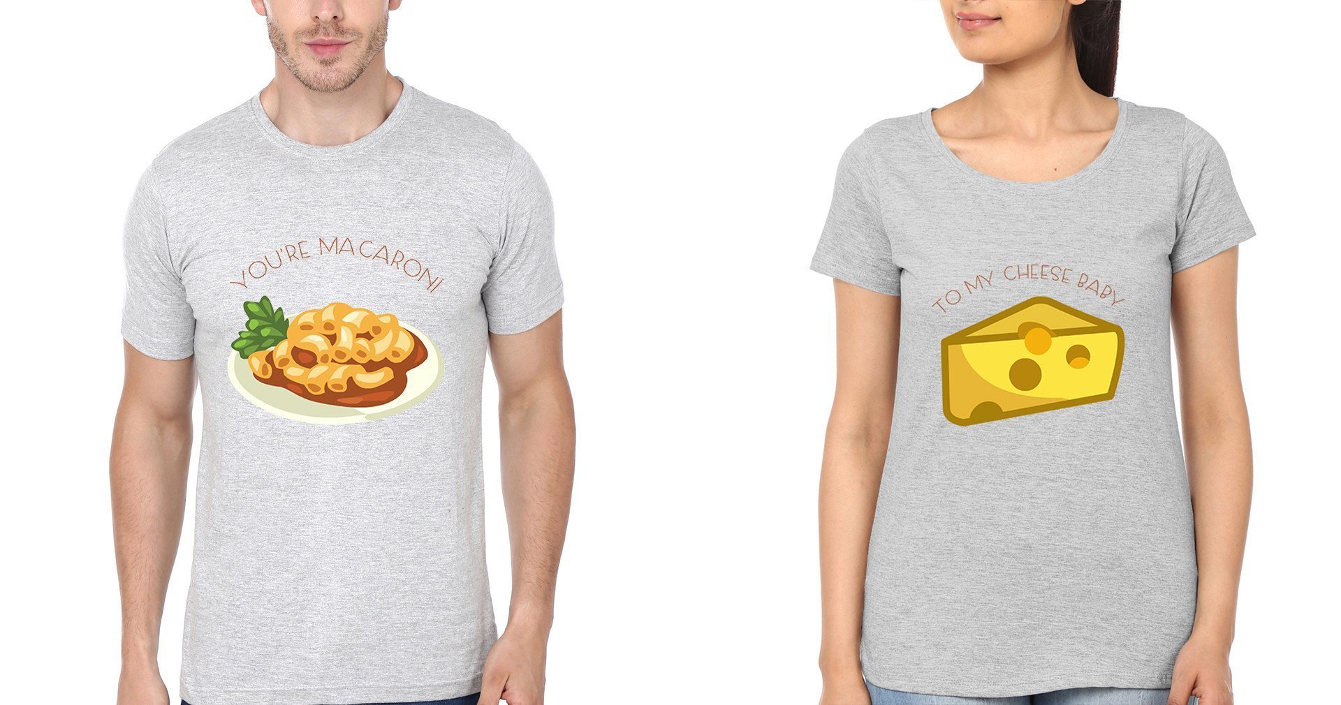 FunkyTradition Cheese Macraoni BFF Half Sleeve T Shirt - FunkyTradition