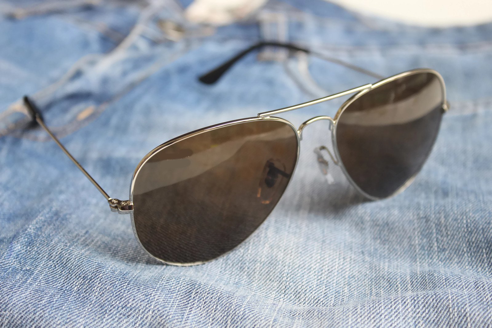 FunkyTradition Silver Brown Shade Aviator Sunglasses - FunkyTradition