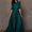 Striking Green Tapeta Silk Floor Length Dress Gown-FunkyTradition