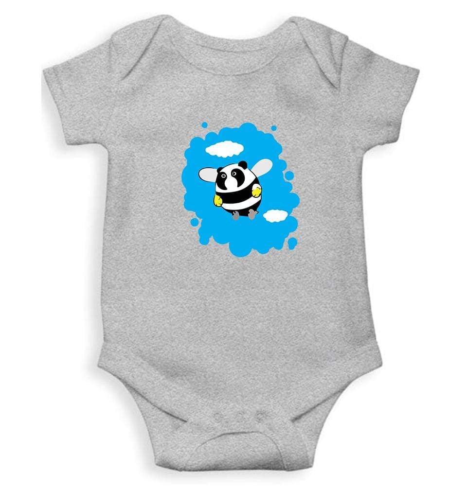 Funny Panda Bee Abstract Rompers for Baby Boy- FunkyTradition - FunkyTradition