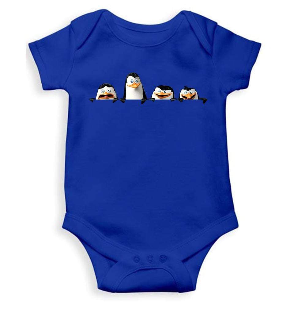 Funny Penguins Looking Abstract Rompers for Baby Girl- FunkyTradition - FunkyTradition