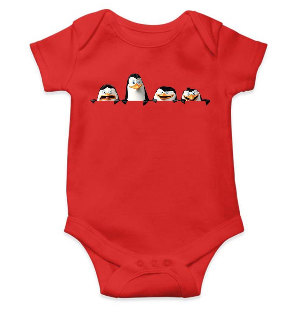 Funny Penguins Looking Abstract Rompers for Baby Girl- FunkyTradition - FunkyTradition
