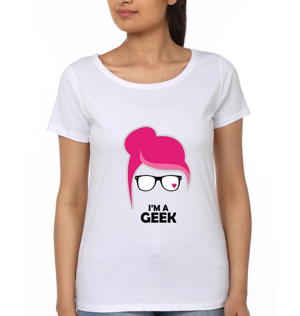 Geek Couple Half Sleeves T-Shirts -FunkyTradition - FunkyTradition