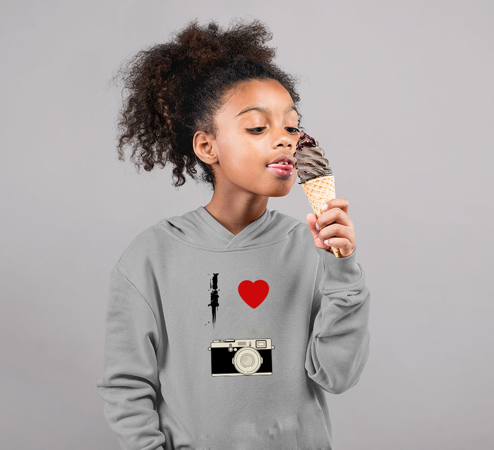 I love camera Hoodie For Girls -FunkyTradition