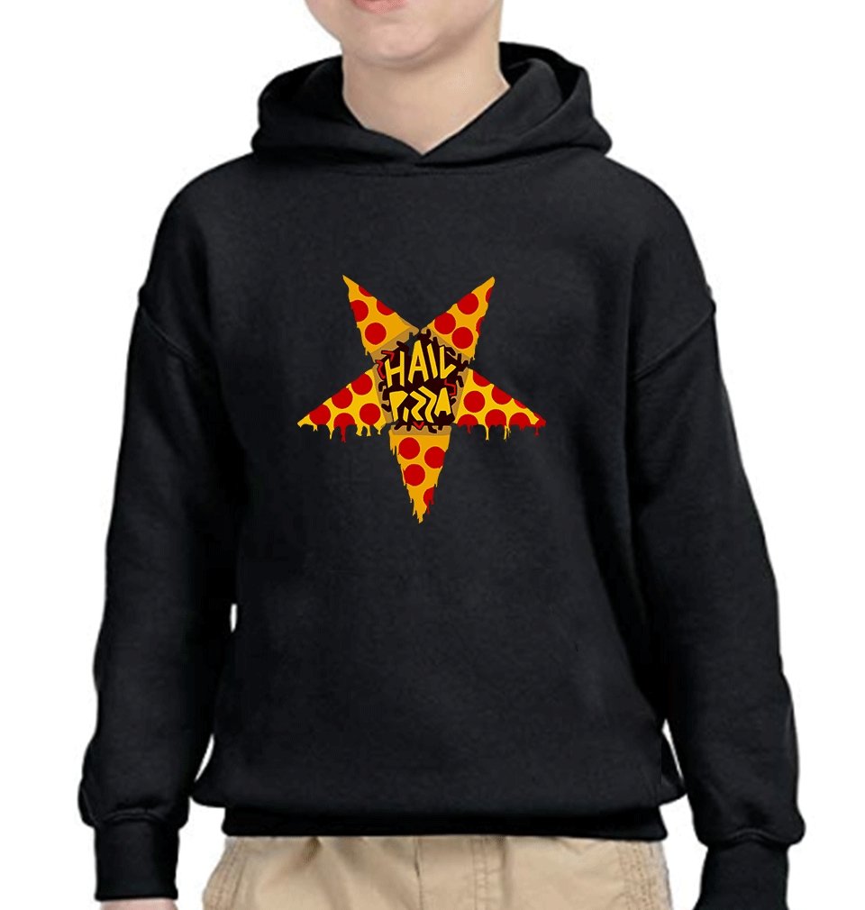 Hail Pizza Hoodie For Boys-FunkyTradition - FunkyTradition