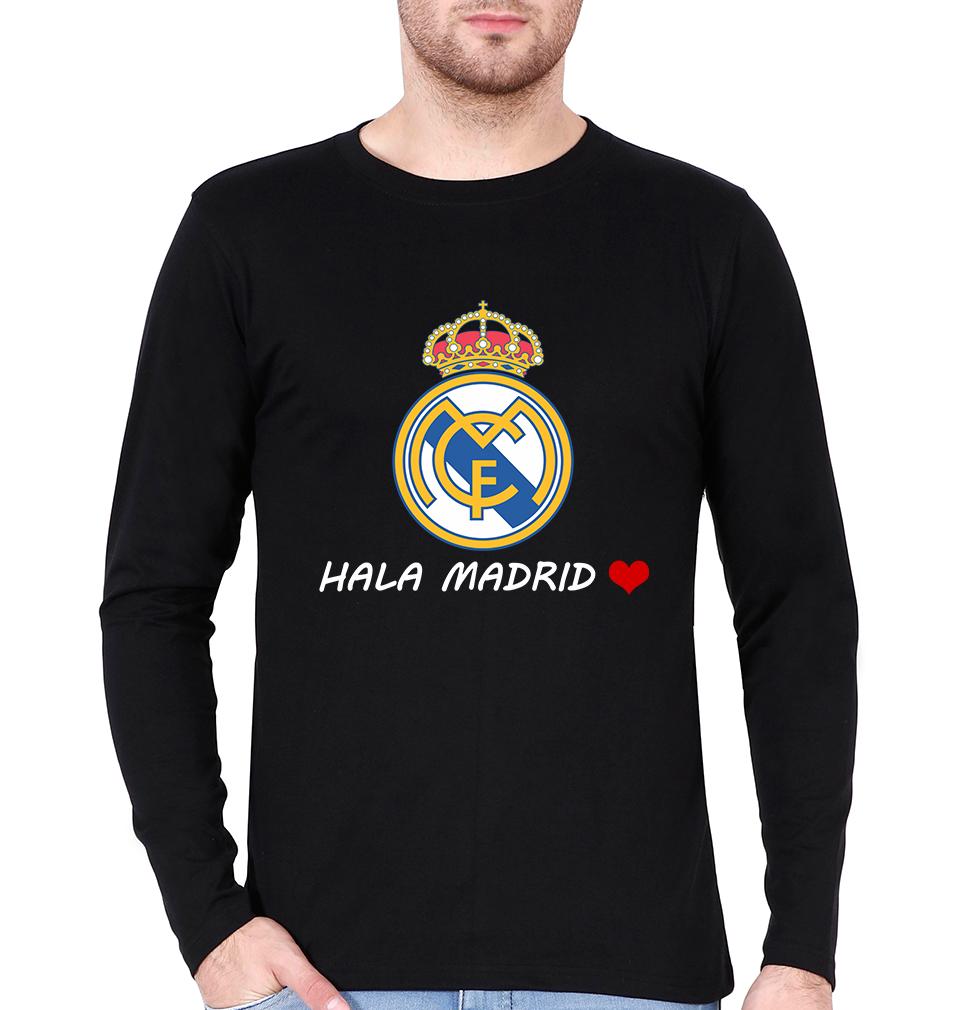 Hala Madrid Full Sleeves T-Shirt For Men-FunkyTradition - FunkyTradition