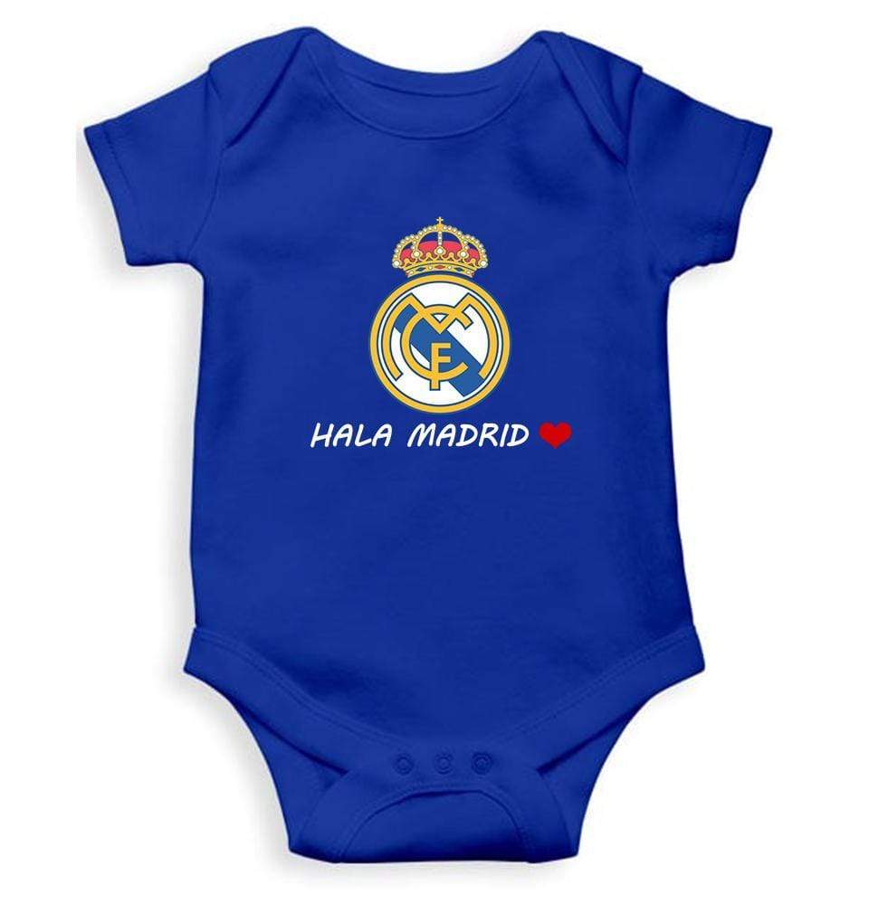Hala Madrid Rompers for Baby Boy- FunkyTradition - FunkyTradition