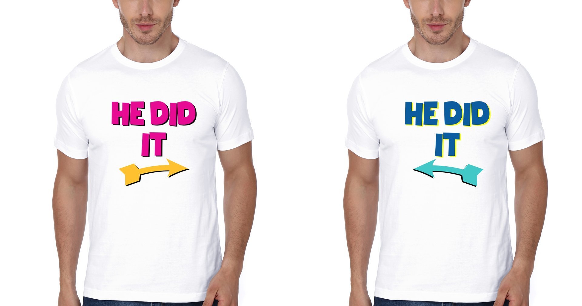 He Did Brother-Brother Half Sleeves T-Shirts -FunkyTradition - FunkyTradition