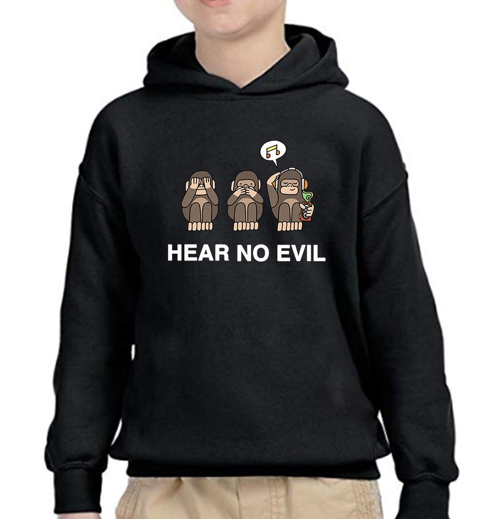 Hear no evil Hoodie For Boys-FunkyTradition - FunkyTradition