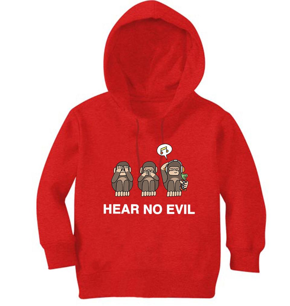 Hear no evil Hoodie For Girls -FunkyTradition - FunkyTradition