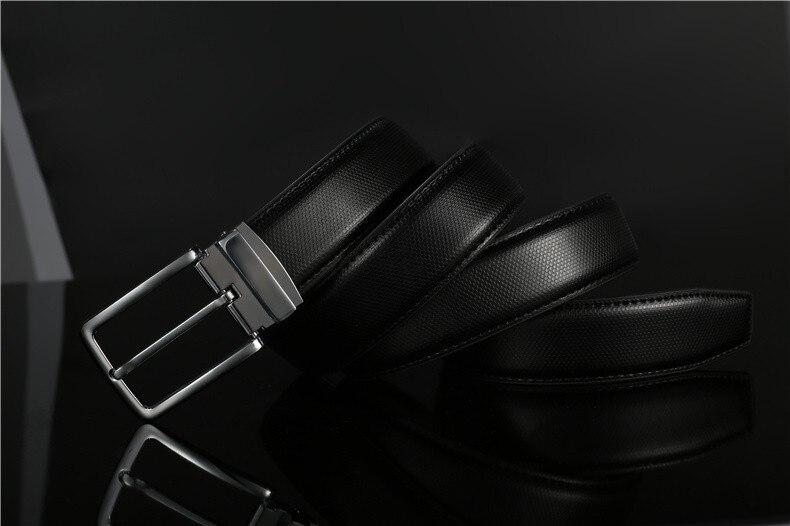 Luxury Design Genuine Leather Belt For Men-FunkyTradition Silver-Black