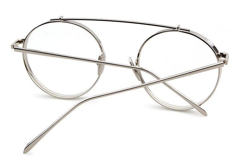 White Round Unisex Eyewear Spectacle Frame