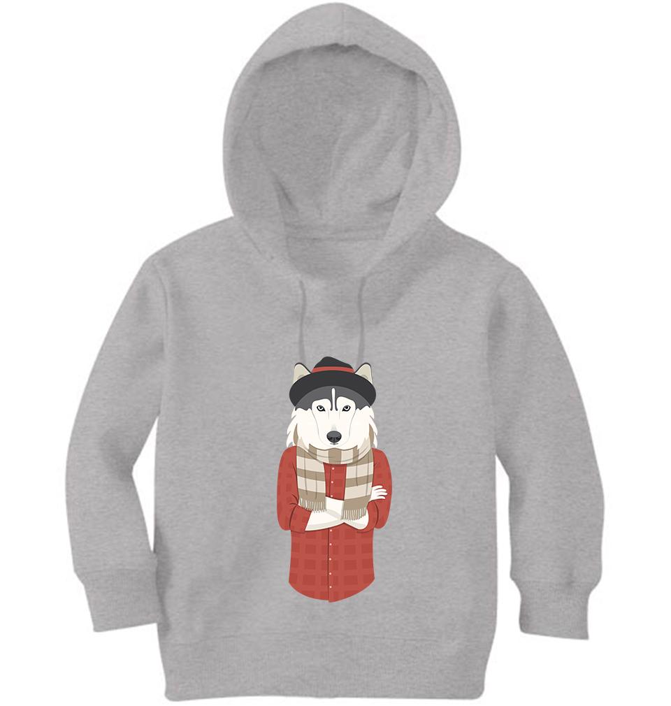 Hipster Wolf Hoodie For Girls -FunkyTradition - FunkyTradition