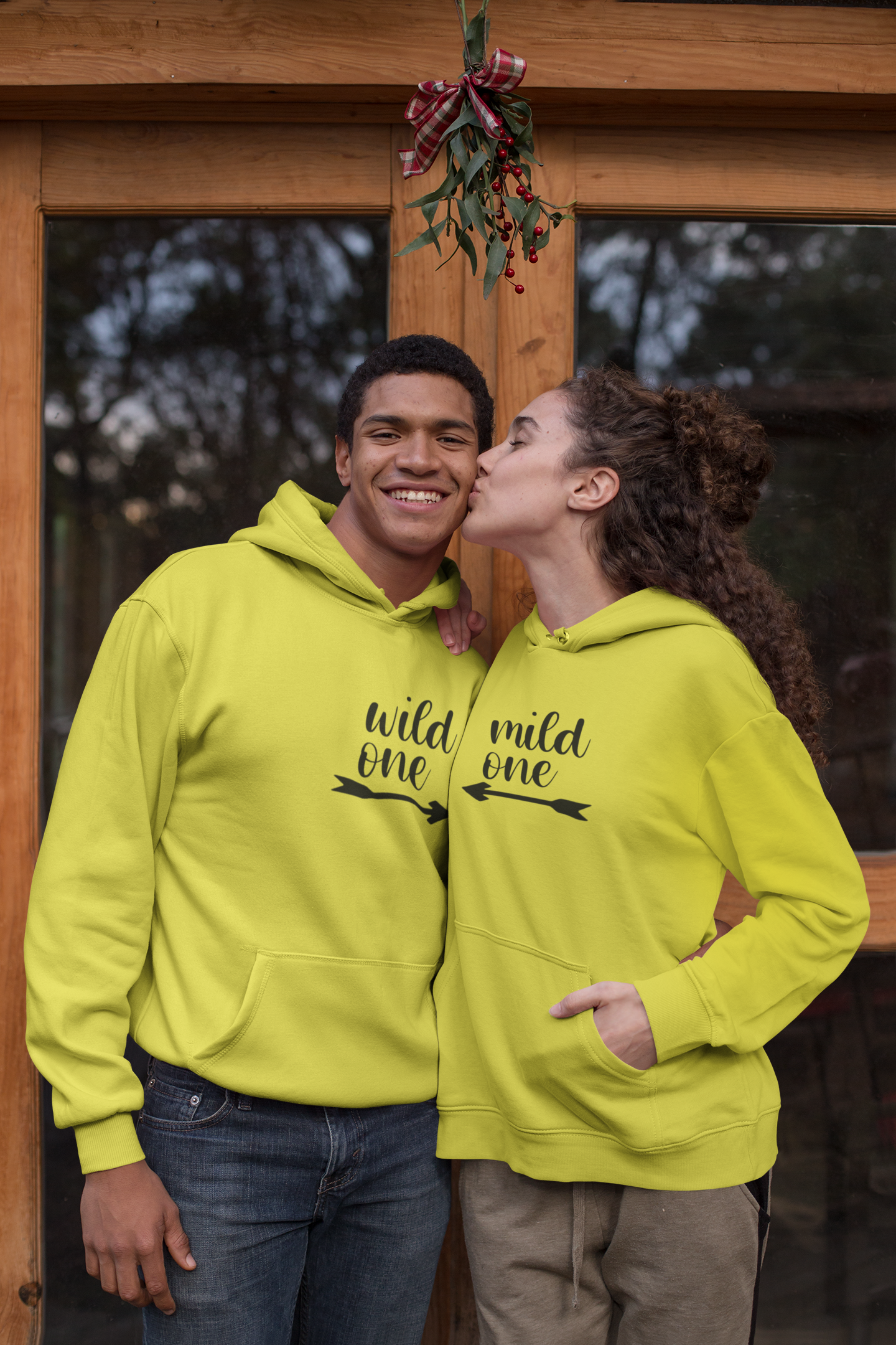 Mild And Wild Couple Hoodie-FunkyTradition