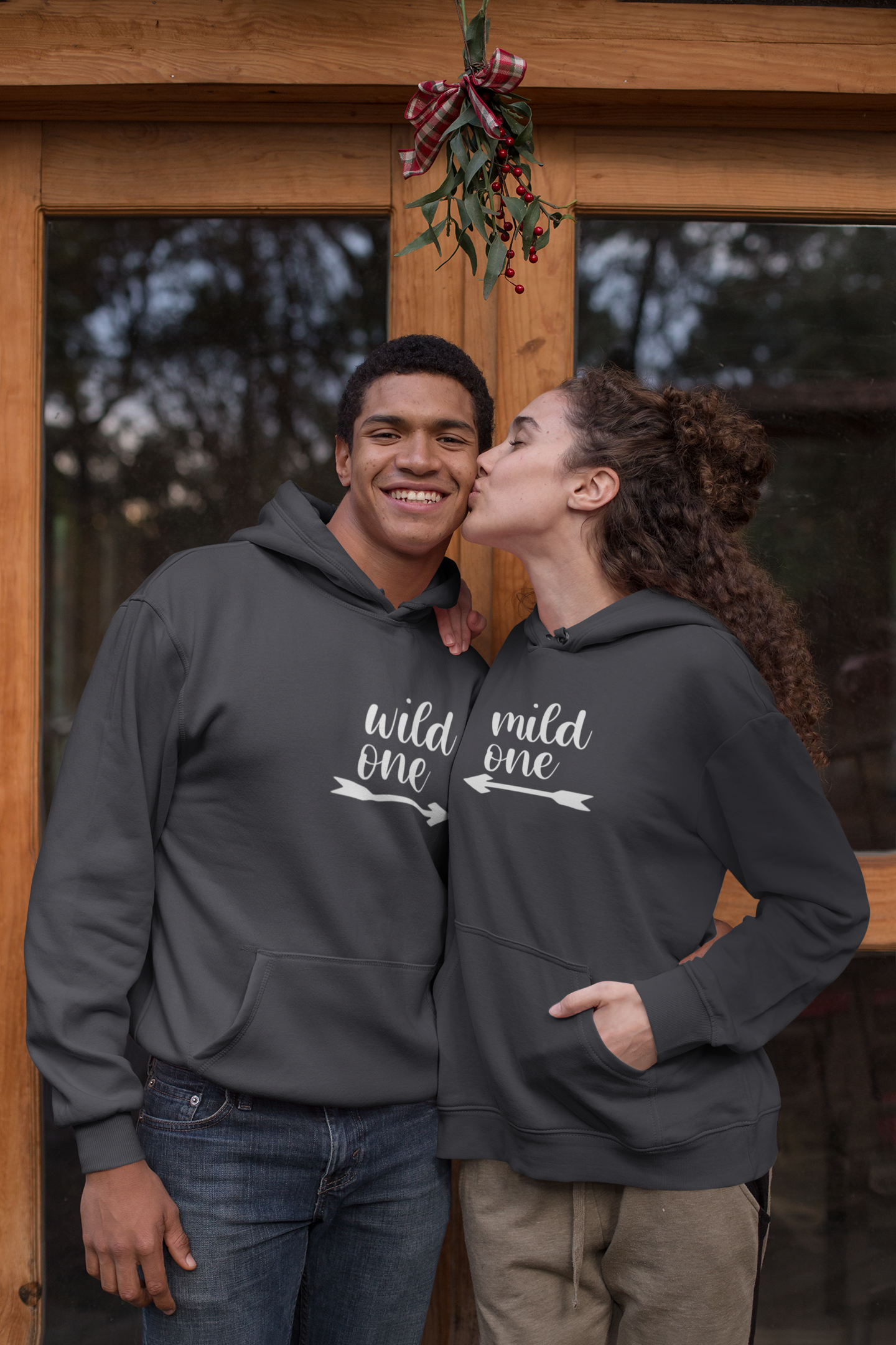 Mild And Wild Couple Hoodie-FunkyTradition