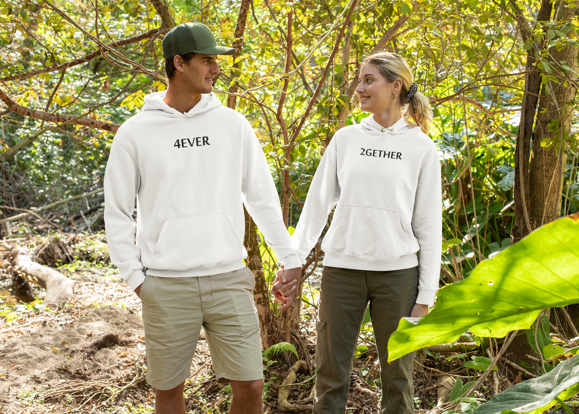 Together Forever Couple Hoodie-FunkyTradition