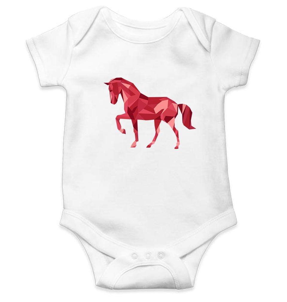 Horse Abstract Rompers for Baby Boy- FunkyTradition FunkyTradition