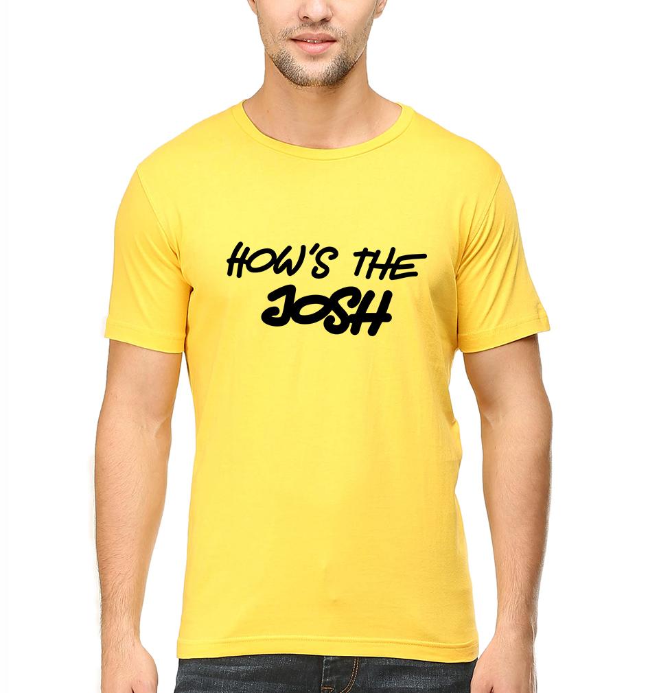 How's The Josh Half Sleeves T-Shirt For Men-FunkyTradition - FunkyTradition