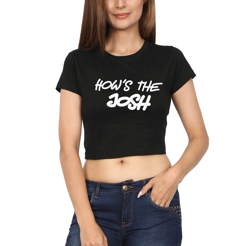 Hows The Josh Womens Crop Top-FunkyTradition - FunkyTradition