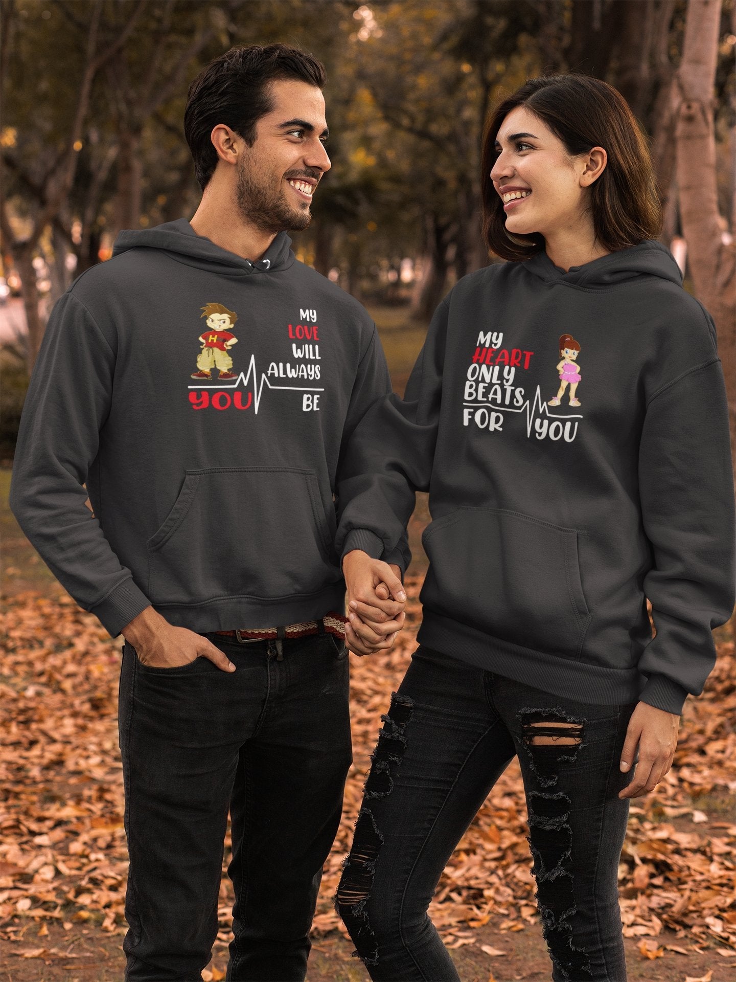 Hum Tum Couple Hoodie-FunkyTradition - FunkyTradition