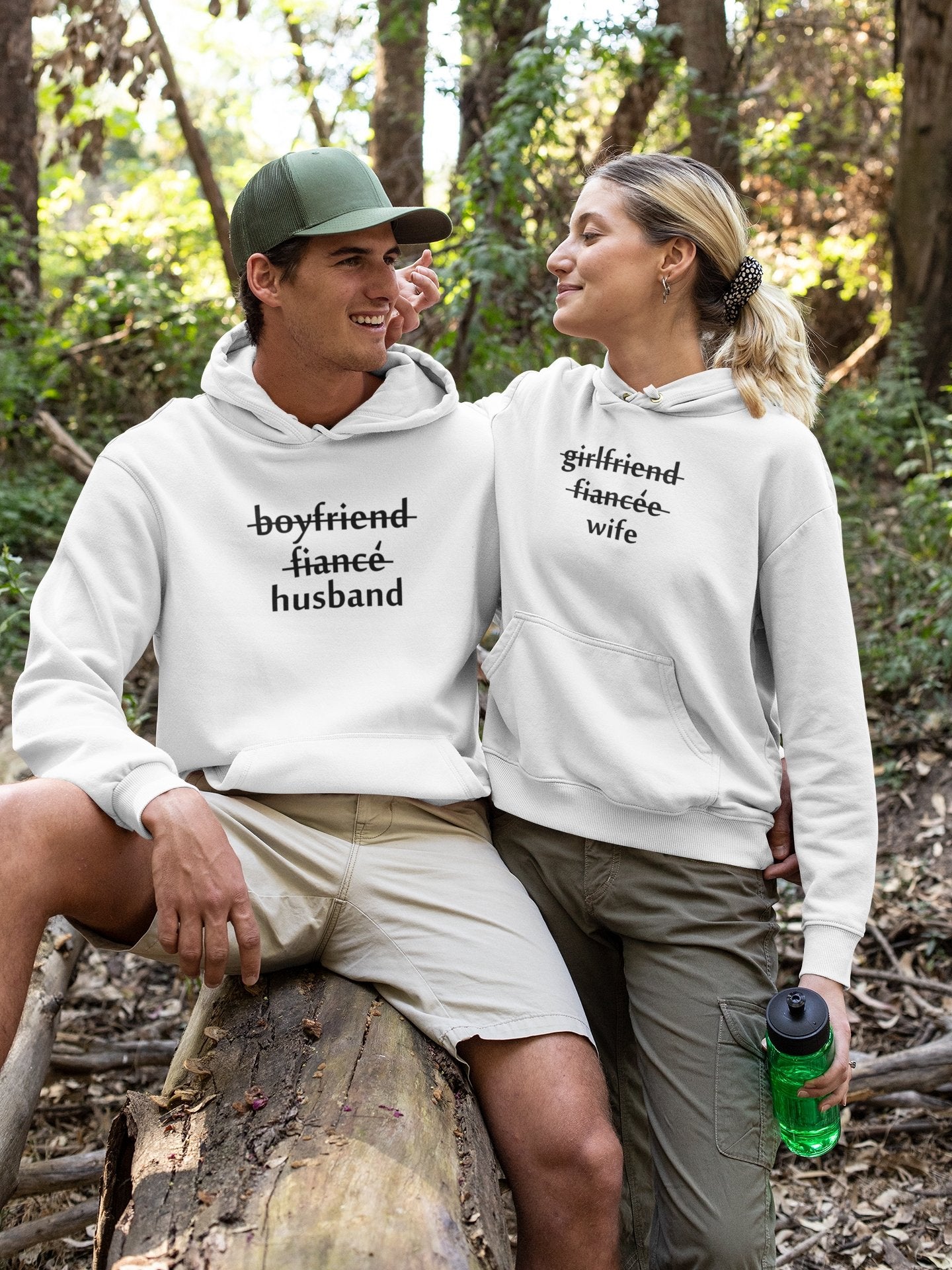 Husband Wife Couple Hoodie-FunkyTradition - FunkyTradition