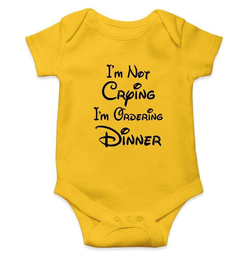 I am not crying I am ordering Dinner Rompers for Baby Girl- FunkyTradition - FunkyTradition