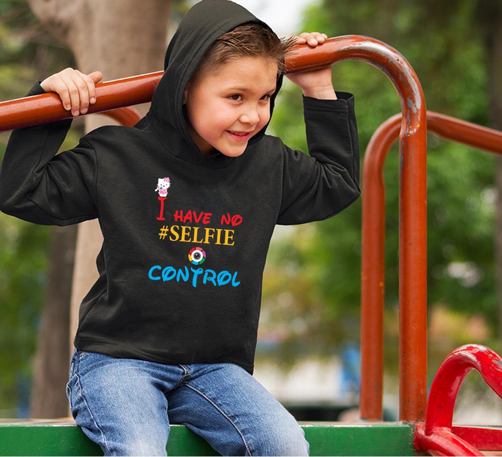 I Have No Selfie Control Hoodie For Boys-FunkyTradition - FunkyTradition