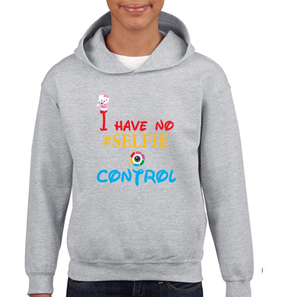 I Have No Selfie Control Hoodie For Boys-FunkyTradition - FunkyTradition