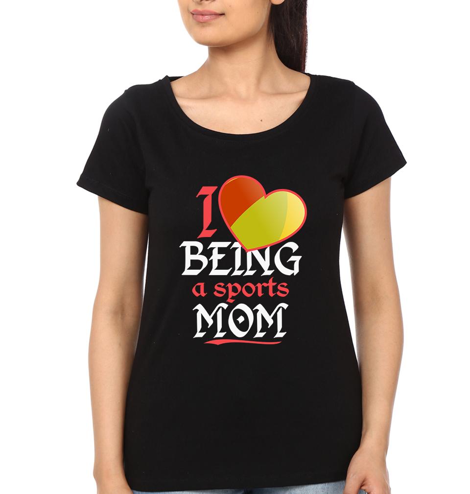 I Love Being A Sports Mom I Love Being A Sports Kid Mother and Son Matching T-Shirt- FunkyTradition - FunkyTradition