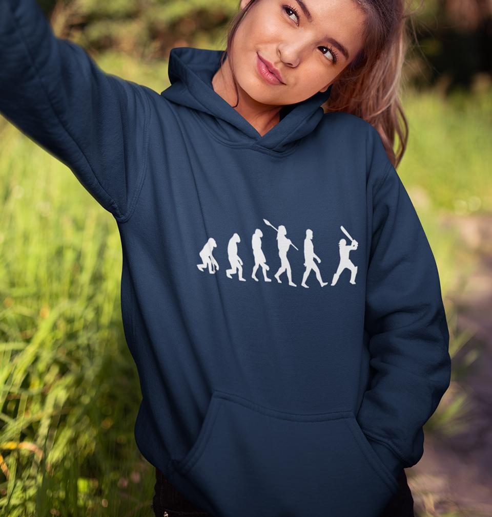 I Love Cricket Hoodies for Women-FunkyTradition - FunkyTradition