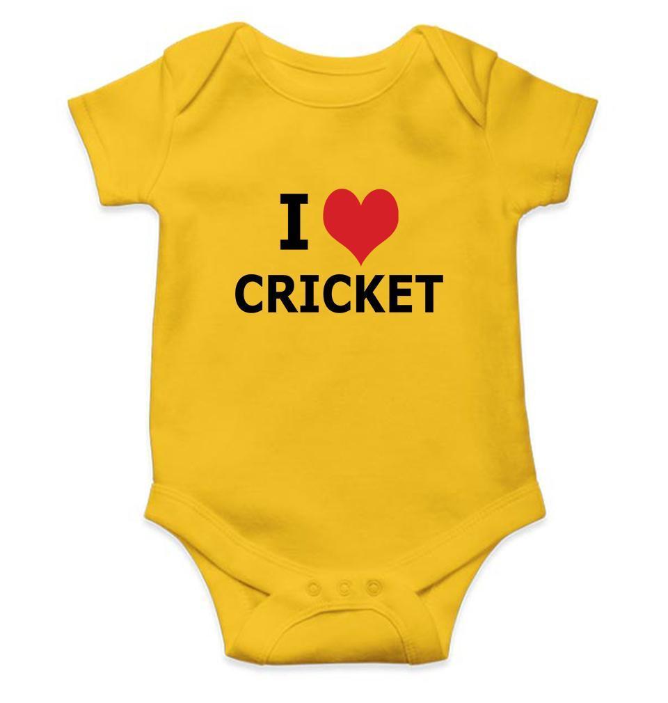 I Love Cricket Rompers for Baby Boy Rompers for Baby Boy - FunkyTradition - FunkyTradition