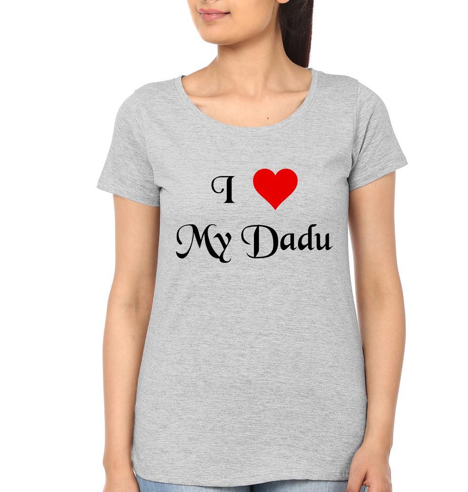 I Love My dadu Half Sleeves T-Shirts-FunkyTradition - FunkyTradition