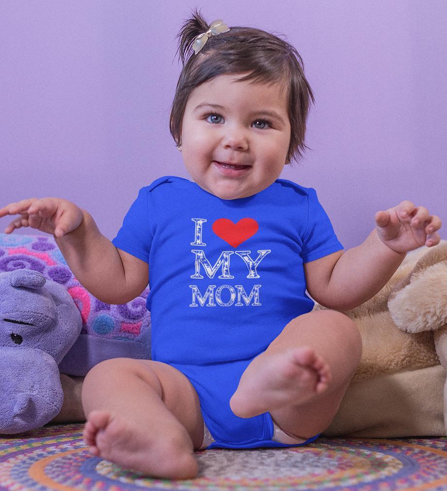 I Love My Mom Rompers for Baby Girl- FunkyTradition - FunkyTradition
