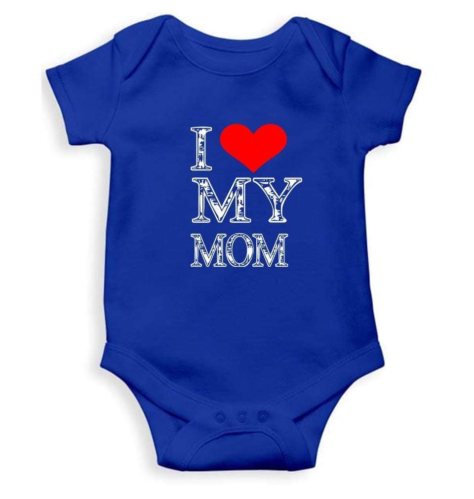 I Love My Mom Rompers for Baby Girl- FunkyTradition - FunkyTradition