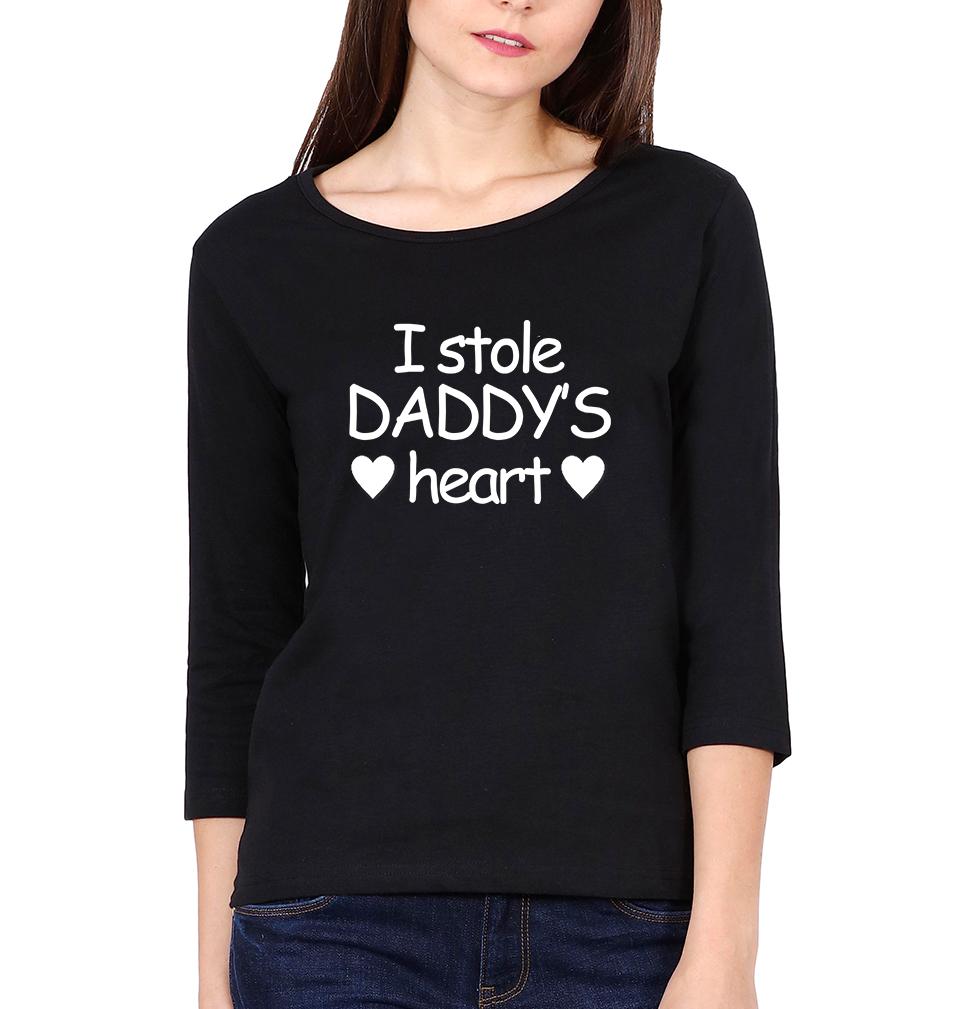 I Stole Daddy Heart Father and Daughter Matching Full Sleeves T-Shirt- FunkyTradition - FunkyTradition